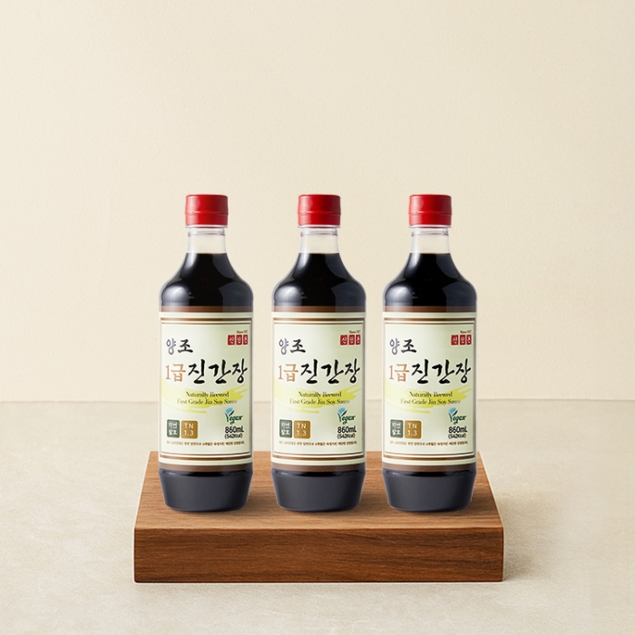 1급 진간장 860mL * 3병 (캠핑백 추가증정)