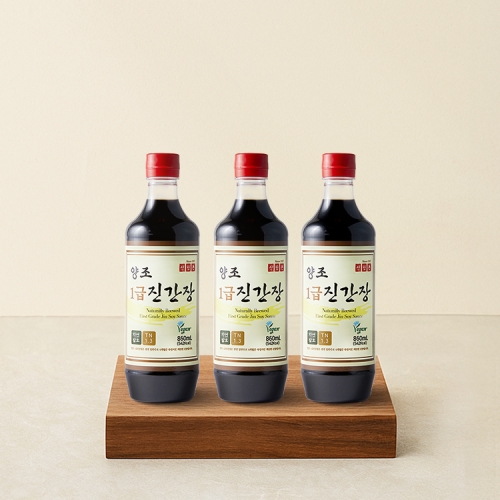 1급 진간장 860mL * 3병 (캠핑백 추가증정)