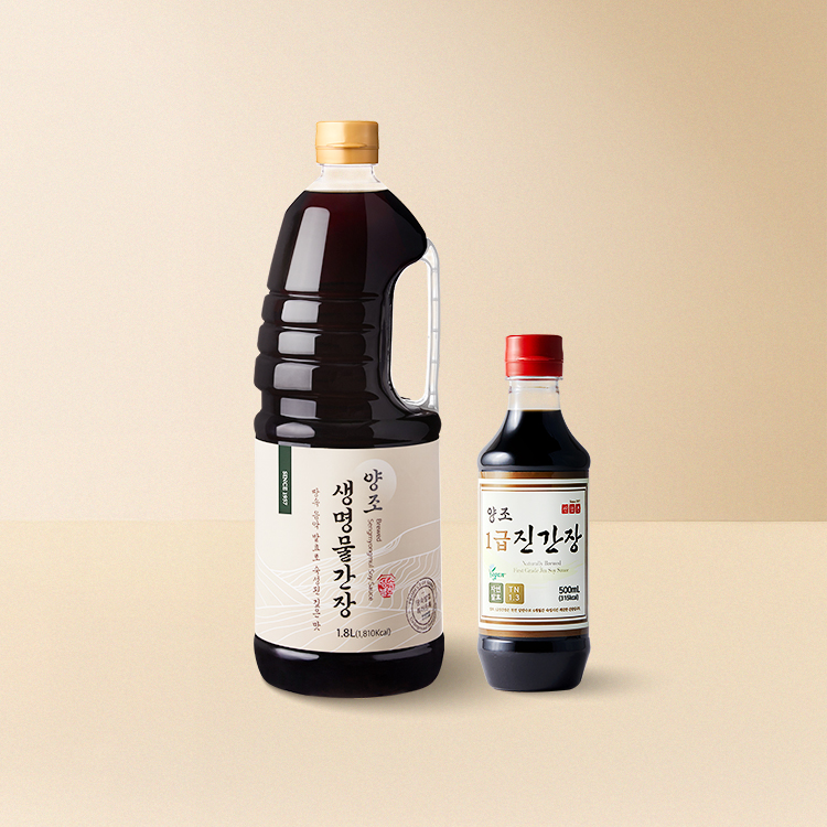 생명물간장 1.8L+1급 진간장 500mL