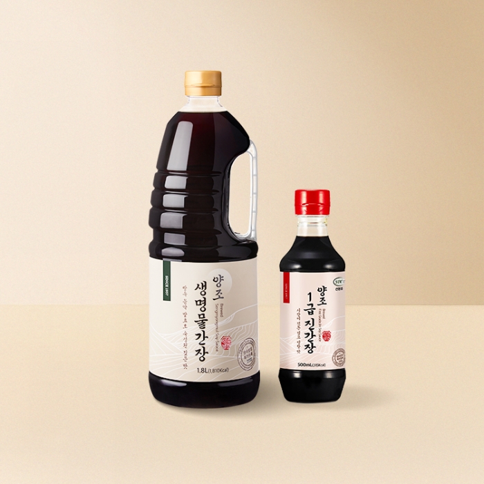 생명물간장 1.8L+1급 진간장 500mL