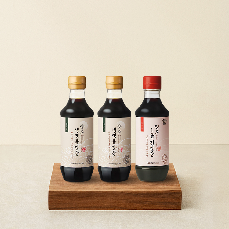 양조간장 기획팩 7호 (생명물간장 500mL&times;2+1급진간장 500mL&times;1)