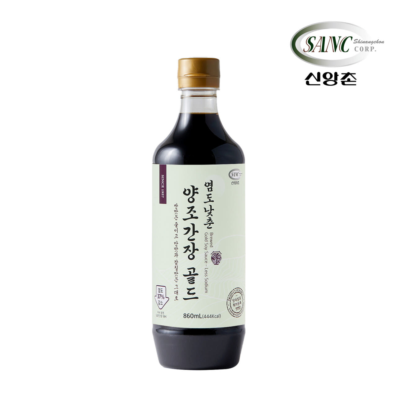 [신제품출시] 염도낮춘 골드 간장 860ml 1병