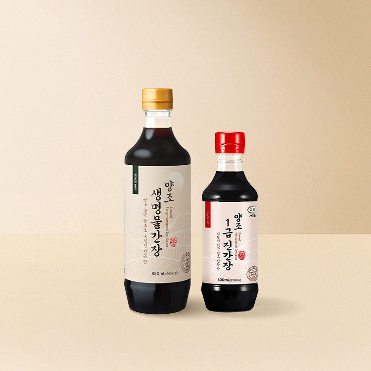 양조 생명물간장 860mL+1급 진간장 500mL