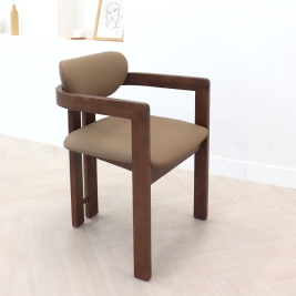 고급 에쉬원목 파이 암체어