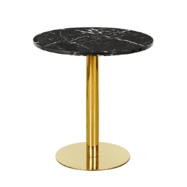 업소테이블 블랙대리석 골드