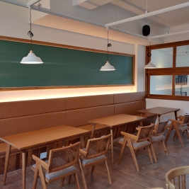 경남 학교 체험장 의자 테이블 납품