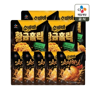 소바바 황금홀릭 BIG 반마리 치킨 410g x4+소이허니 순살치킨 210g x5개(총 9봉)