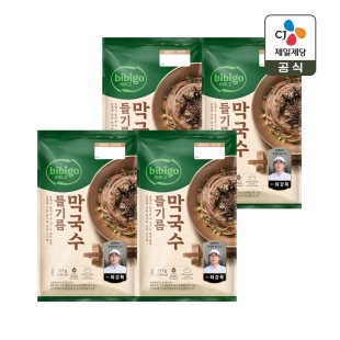 비비고 최강록 쉐프 들기름 막국수 2인(377g) x4개(총 8인분)