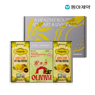 [동아제약] 올리비바 기획세트 피쿠알 44포 + 레몬즙 42포 선물세트