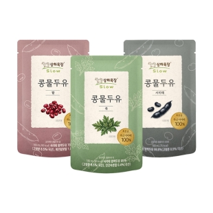 상하목장 콩물두유 서리태15+쑥15+팥15 180ml 총45개