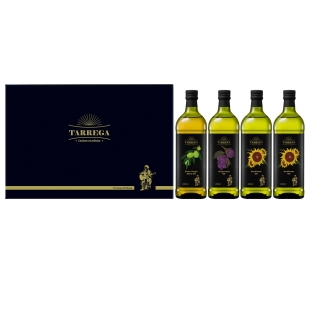 [타레가] 스페인 프리미엄 혼합 4종 1,000ml 선물세트(올리브+포도+해바라기*2병)