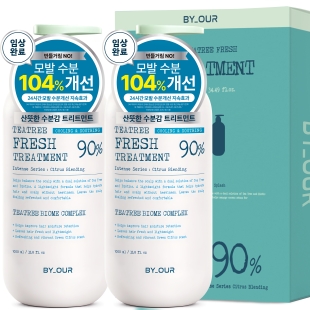 [바이아우어] 티트리 프레쉬 청소년 트리트먼트 1000ml 2개입