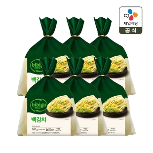 비비고 백김치 900g x6개