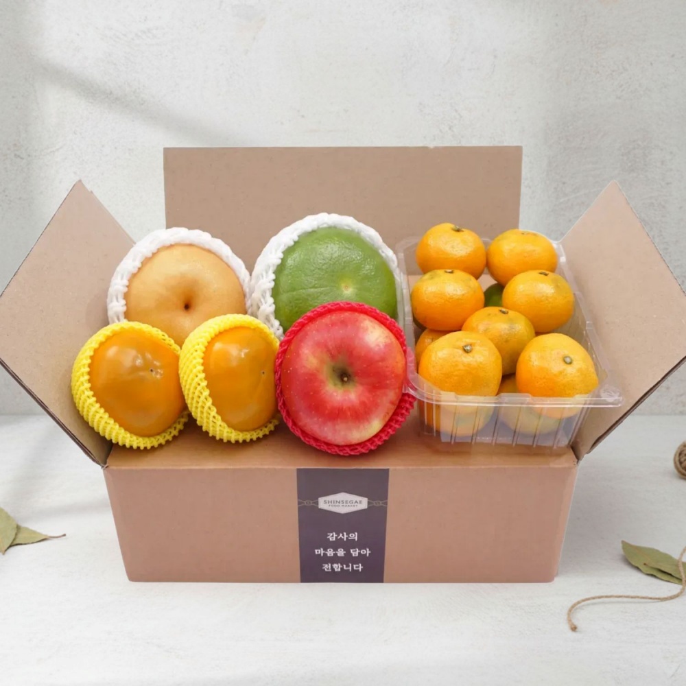 이달의과일 월 (총2.5kg 노지감귤1kg+감200g*2과+배500g+사과300g+자몽350g)