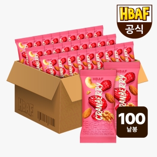 [HBAF] 바프 먼투썬 하루견과 크렌베리 100봉 (20gX100봉)