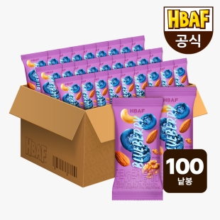 [HBAF] 바프 먼투썬 하루견과 블루베리 100봉 (20gX100봉)