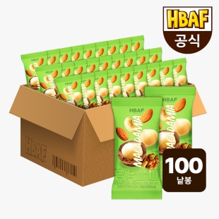 [HBAF] 바프 먼투썬 하루견과 마카다미아 100봉 (20gX100봉)