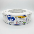 60227 KS IEC 42 (VFF전선) 0.75SQ (mm&sup2;)  2C 백색 100M