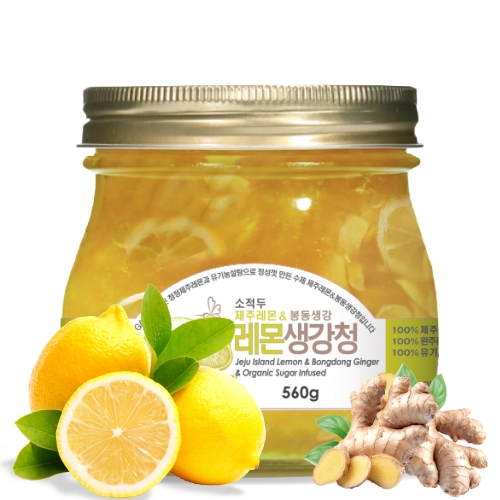 [2026년 햇레몬] 소적두 레몬생강청 560g(병)