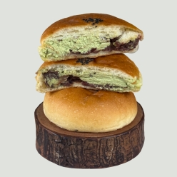 도매몰_저당 말차크림단팥빵 100g