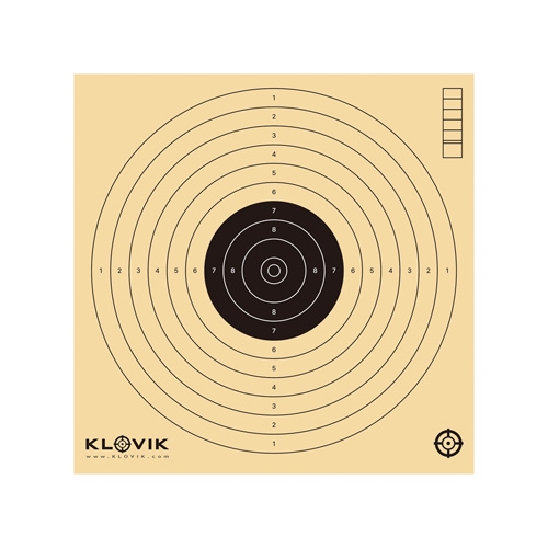 [KLOVIK] 클로빅 17x17cm 사격장 타겟용지 크루거 타겟지 대용 (50장)