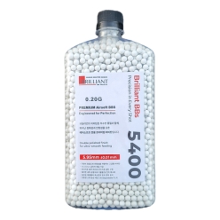 [브릴리언트] 리뉴얼 0.2g 초정밀 고밀도 프리미엄 비비탄 보틀 5400발