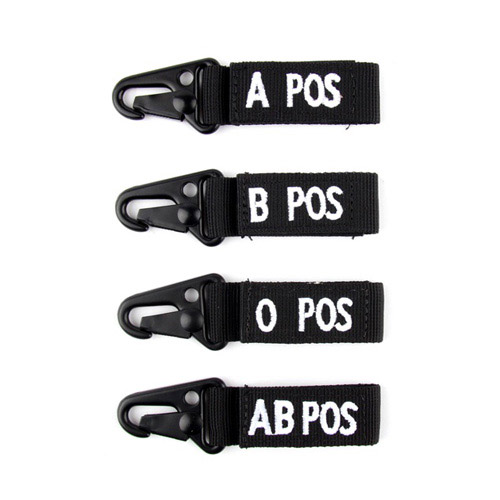 [Condor] 콘도르 블러드 타입 키 체인 (블랙) - 239: Blood Type Key Chain (Black)