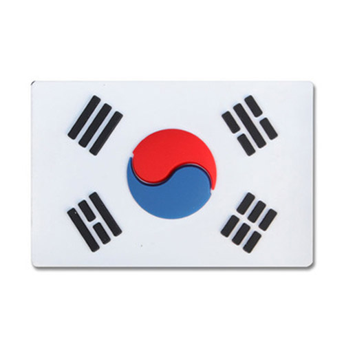 [Iron Romeo] 아이언 로미오 태극기 빅 PVC 패치 (컬러) - Korea Flag Big PVC Patch (Color)