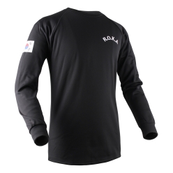 [Hessed] 헤세드 ROKA 로카 기모 긴팔티 군인 군용 티셔츠 Made in Korea (블랙)