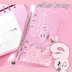 에스더버니 A6 6공 스팽글 다이어리