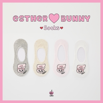 에스더버니 리본오버 덧신