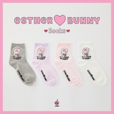 에스더버니 로즈레터링 중목양말