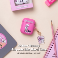 에스더버니 에어팟 1&2 하드 케이스+아크릴키링 증정