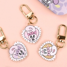 에스더버니 레오파드 아크릴키링