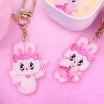 에스더버니 미니돌 폼폼 아크릴키링