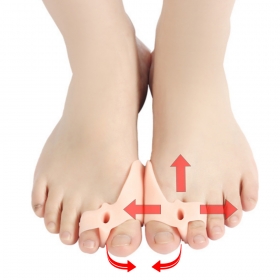 실리콘 엄지 발가락 링 보호대 1쌍