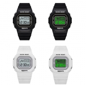 우레탄 전자 디지털 손목 시계