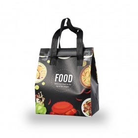 은박 보온 보냉 런치 도시락 가방 블랙