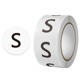 사이즈 라벨 스티커 S 500P 1롤