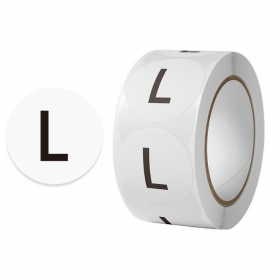 사이즈 라벨 스티커 L 500P 1롤