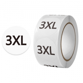 사이즈 라벨 스티커 3XL 500P 1롤