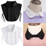 라운드 넥카라 페이크 셔츠