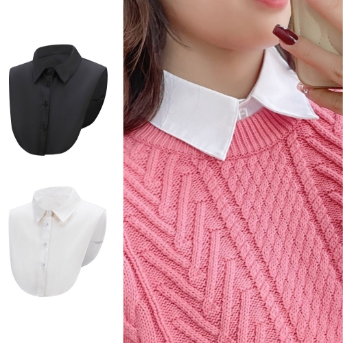 스탠다드 넥카라 페이크 셔츠