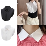 스탠다드 넥카라 페이크 셔츠