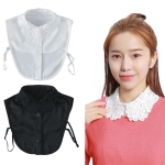 플라워 레이스 넥카라 페이크 셔츠