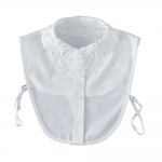 플라워 레이스 넥카라 페이크 셔츠