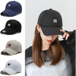 영문 자수 m 로고 볼캡 야구모자