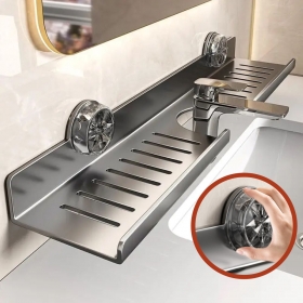 흡착식 무타공 세면대 욕실 선반