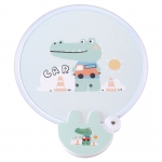 휴대용 원터치 접이식 캐릭터 부채