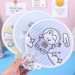 휴대용 원터치 접이식 캐릭터 부채